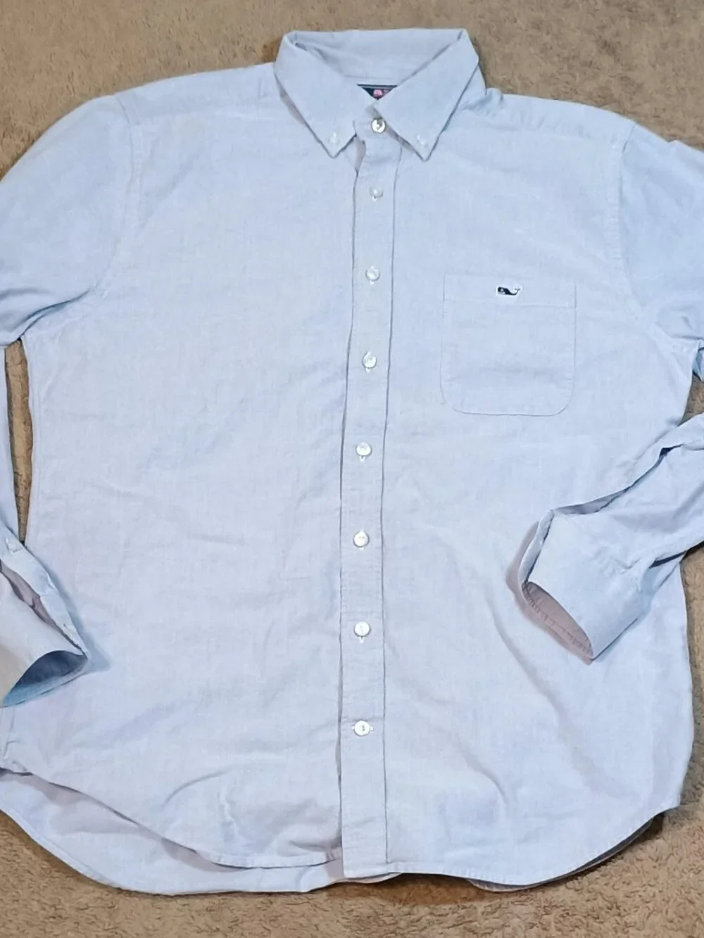 Vineyard Vines/Tucker Shirt/Mens Large/Light Blue/Slim Fit Preppy Ivy Classic Sh